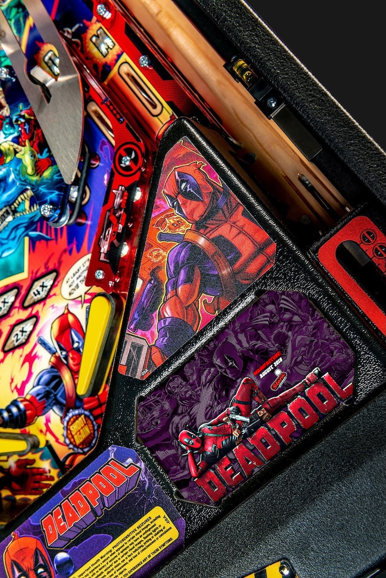 Tarjeta de Deadpool Stern, Insider Pinball, Delantal de Pinball con Impresión Personalizada (2018)