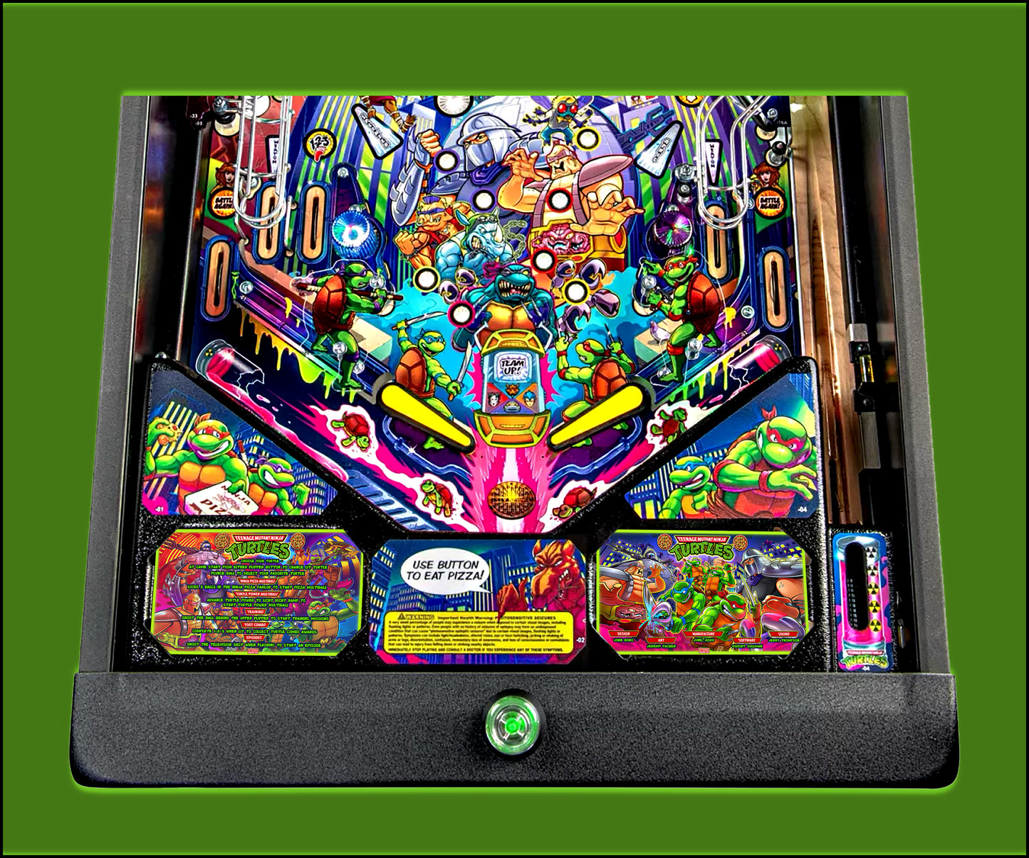 Stern Ninja Turtles 2020 Jeu Cartes Instructions Flipper Custom Apron règles imprimées V3
