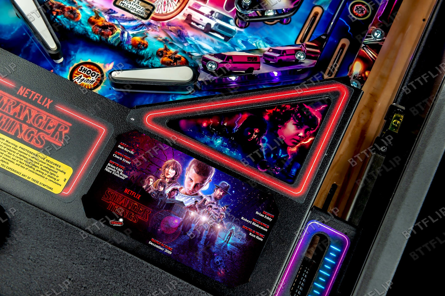 Tarjeta impresa con delantal personalizado de Stern Stranger Things 2019 Insider Flipper V2