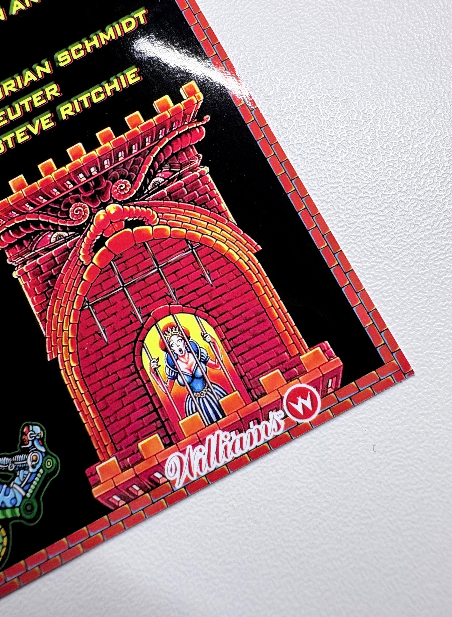 Cartes d'instructions custom apron flipper Williams Big Guns 1987 (set de 2)