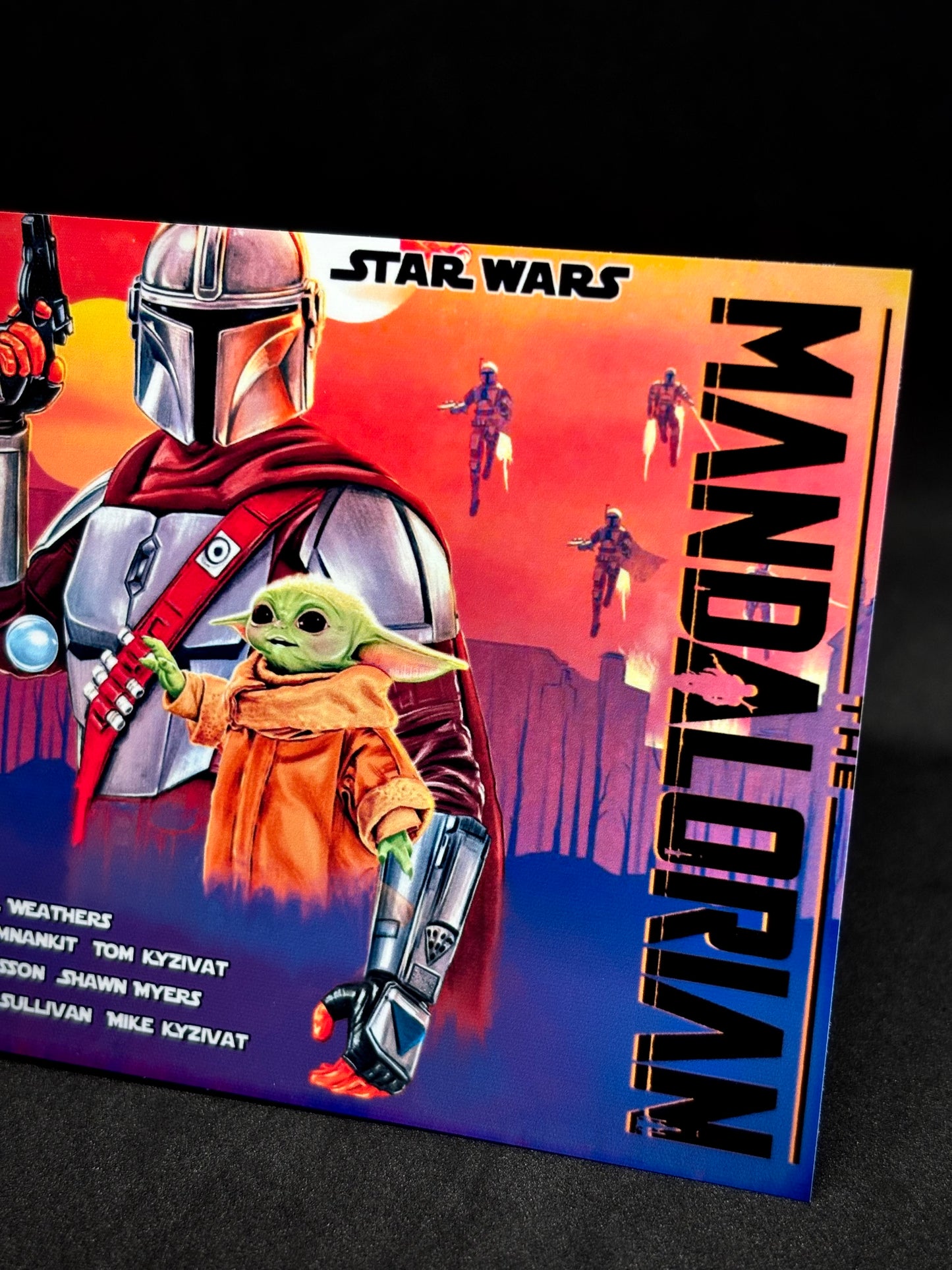 Stern Star Wars The Mandalorian 2021 Carte Solo Flipper Custom Apron imprimée V1