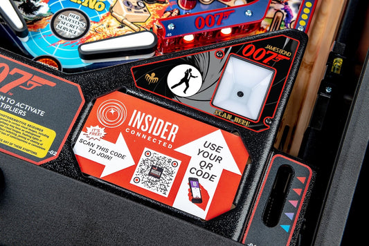 Delantal personalizado con pegatina de pinball Stern James Bond Pro 2022 Insider