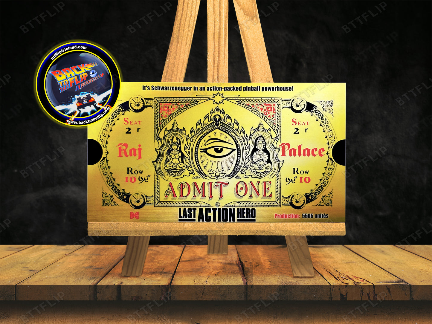 Data East Last Action Hero 1993 Game Cards Rules Instructions Pinball Custom Apron V1