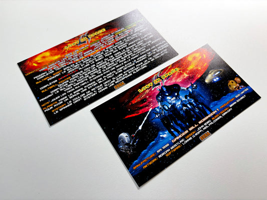 Cartes d'instructions custom apron flipper SEGA Lost In Space 1998 (set de 2)