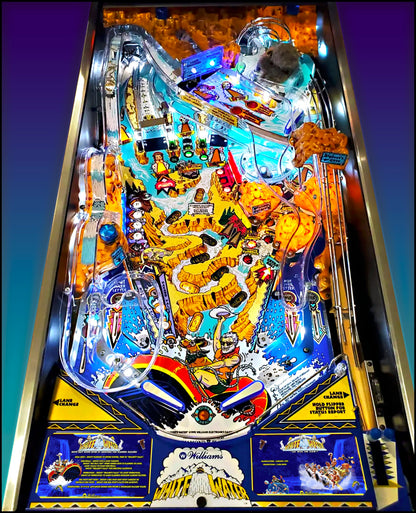 Williams White Water 1993 Jeu Cartes Instructions Flipper Custom Apron règles imprimées V2
