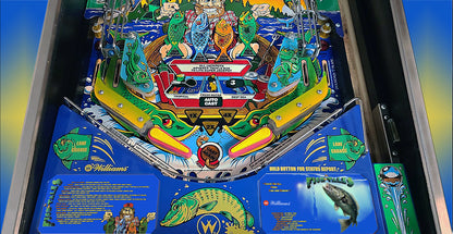Instrucciones de las tarjetas del juego Williams Fish Tales 1992, delantal personalizado de pinball, reglas impresas V3