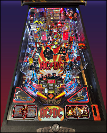 Instrucciones de las tarjetas de juego Stern AC/DC 2012, delantal personalizado de pinball, reglas impresas ACDC V2