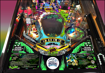 Instrucciones de las tarjetas del juego Bally Creature From The Black Lagoon (1992) y reglas impresas del delantal personalizado de pinball (versión 1)