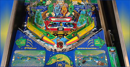 Instrucciones de las tarjetas del juego Williams Fish Tales 1992, delantal personalizado de pinball, reglas impresas V1
