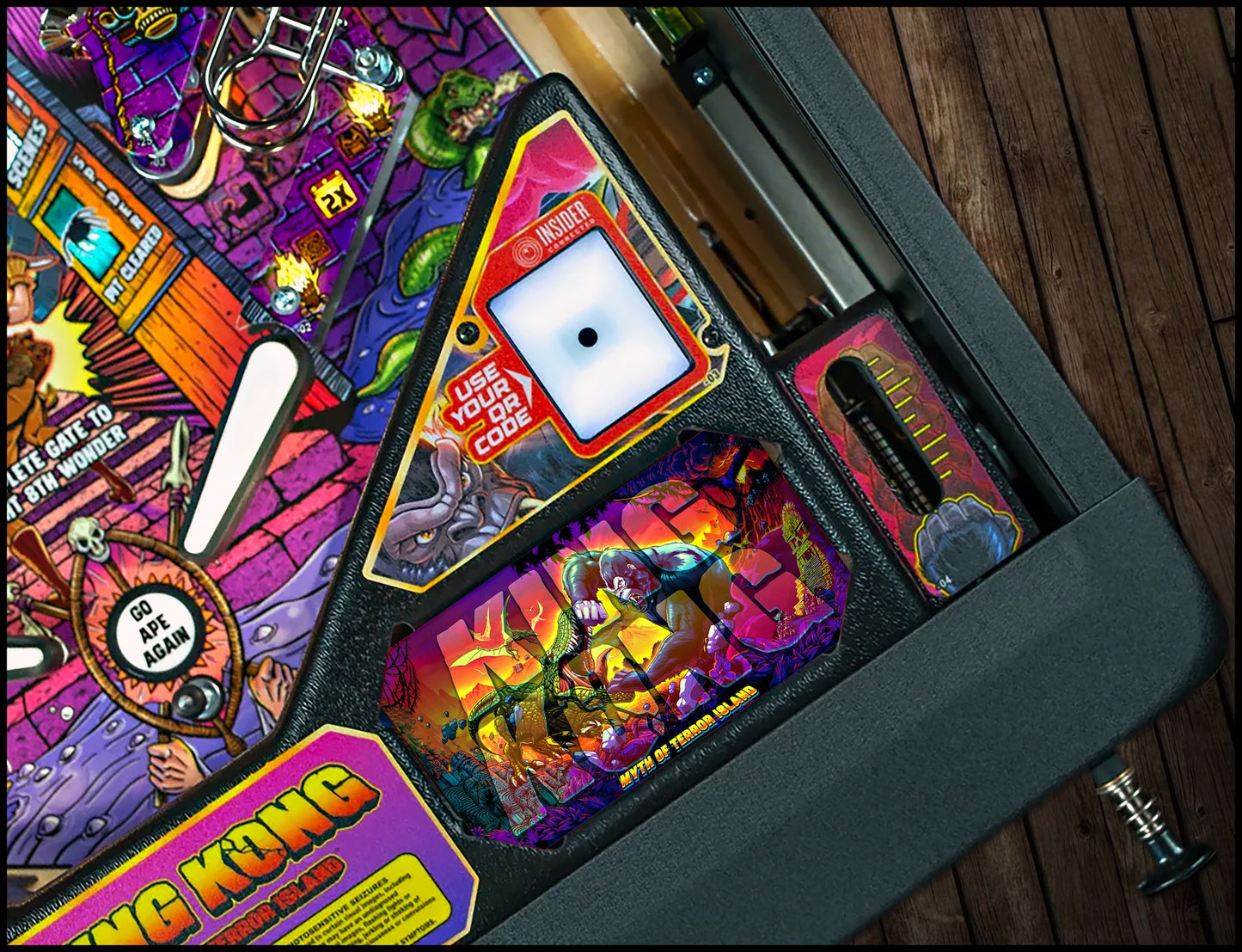 Stern King Kong 2025 Insider Flipper Custom Apron Printed Card V1