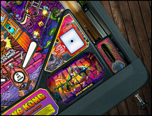 Stern King Kong 2025 Carte Insider Flipper Custom Apron imprimée V1