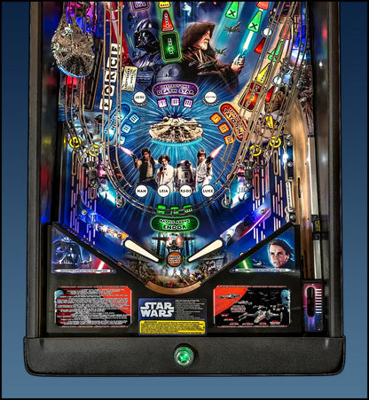 Instrucciones de las tarjetas de juego Stern Star Wars 2017, delantal personalizado de pinball, reglas impresas V1