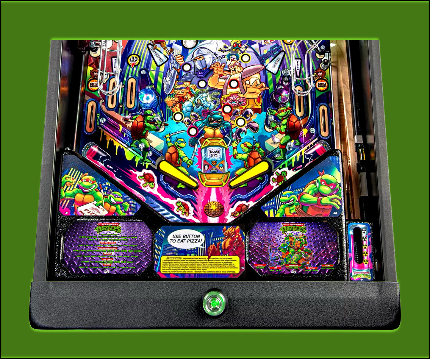 Stern Ninja Turtles 2020 Jeu Cartes Instructions Flipper Custom Apron règles imprimées V2