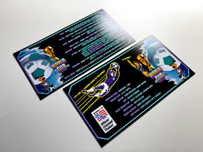 Bally World Cup Soccer USA 1994 BK Game Cards Rules Instructions Pinball Custom Apron