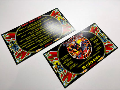 Instruction cards custom apron flipper Williams 1989 Black Knight 2000 (set of 2)