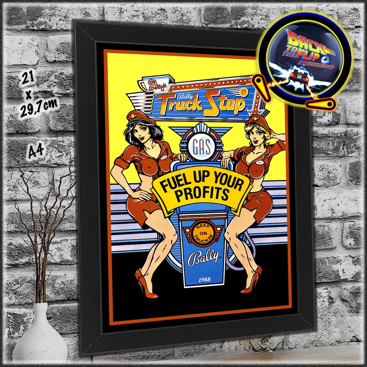 Flyer Flipper Art format A4 Impression 250g/m2 - Différents choix : Williams, Bally, Data East, Capcom, Gottlieb, Sega, Stern...