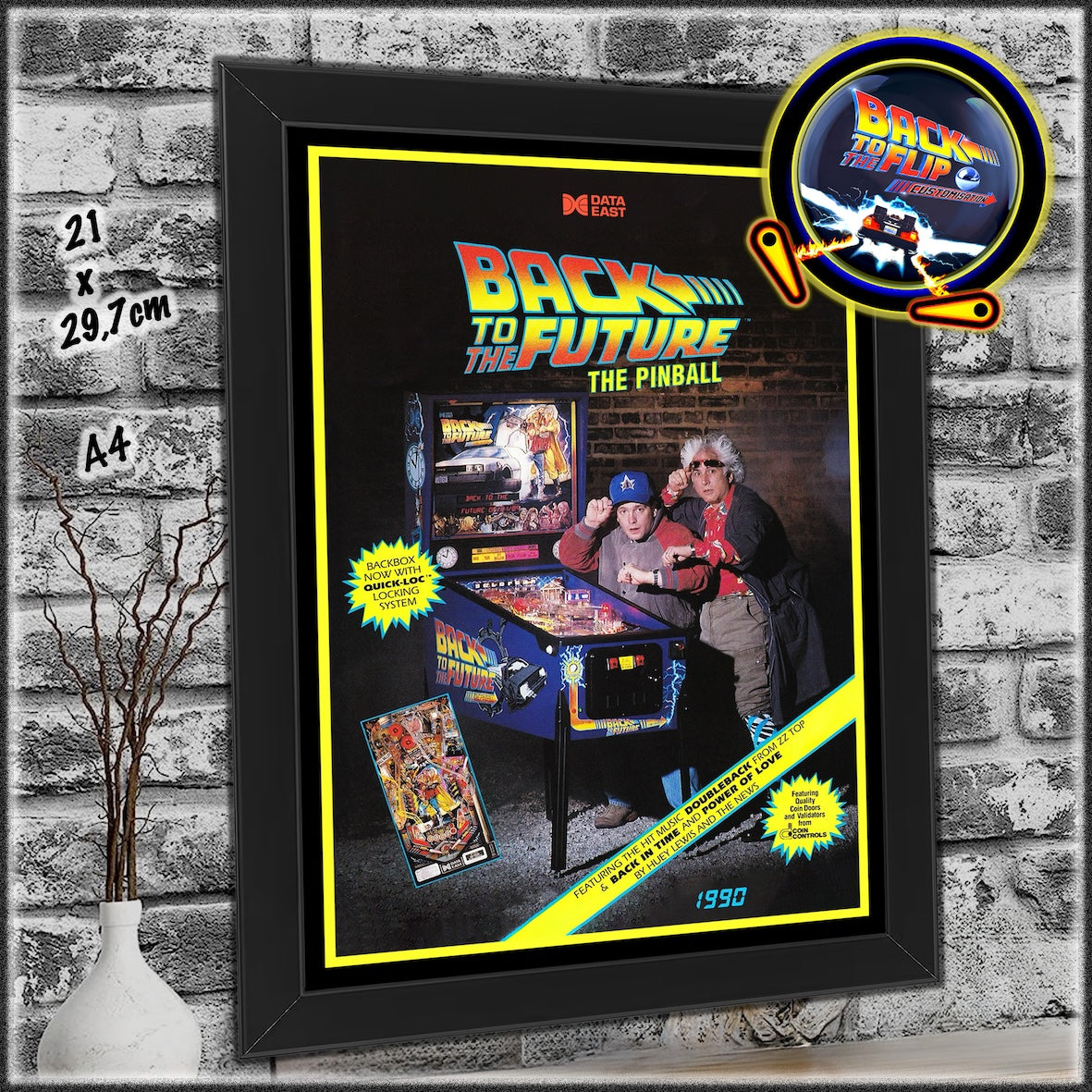 Flyer Flipper Art format A4 Impression 250g/m2 - Différents choix : Williams, Bally, Data East, Capcom, Gottlieb, Sega, Stern...