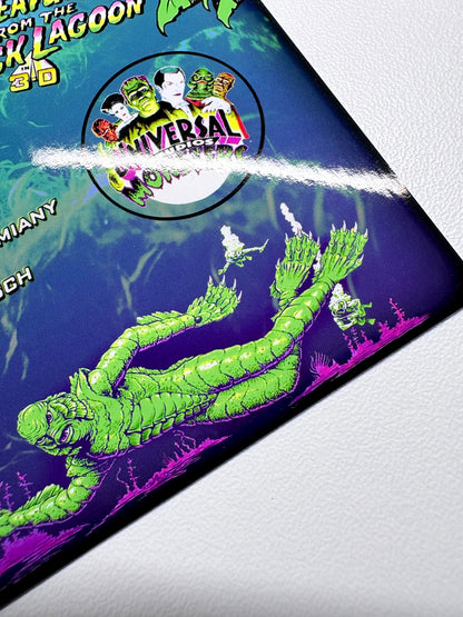 Tarjetas de instrucciones custom del delantal de la máquina de pinball Bally Creature From The Black Lagoon 1992 V2 (set de 2)