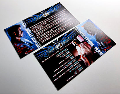 Williams Demolition Man 1994 Juego de cartas, reglas e instrucciones Pinball Delantal personalizado V1