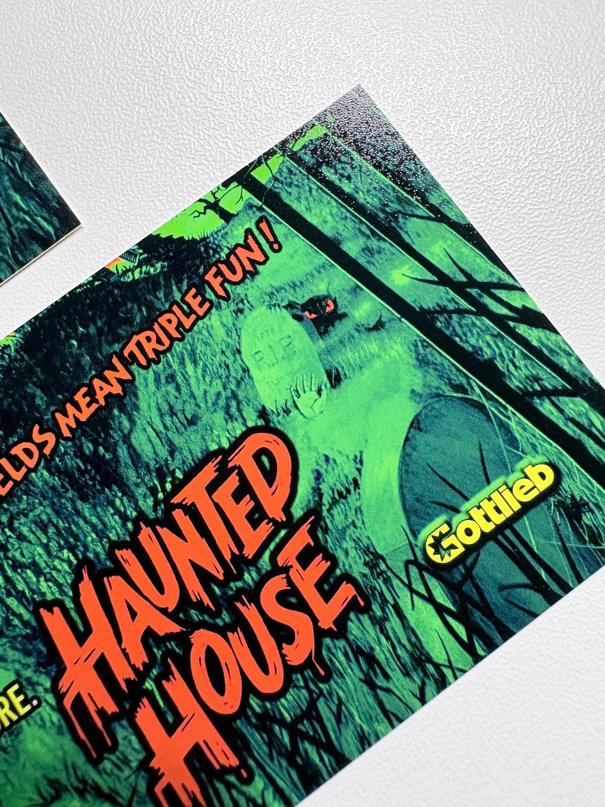 Custom instruction cards apron flipper Gottlieb Haunted House 1982 V2