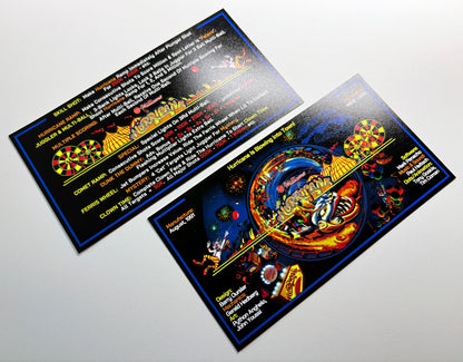 Reglas e instrucciones de las tarjetas de juego Williams Hurricane 1991 Delantal personalizado de pinball
