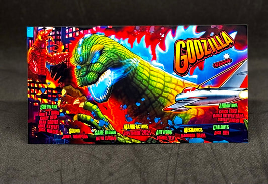 Stern Godzilla 2021 Insider Flipper Card Custom Printed Apron V2