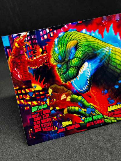 Stern Godzilla 2021 Insider Flipper Card Custom Printed Apron V2