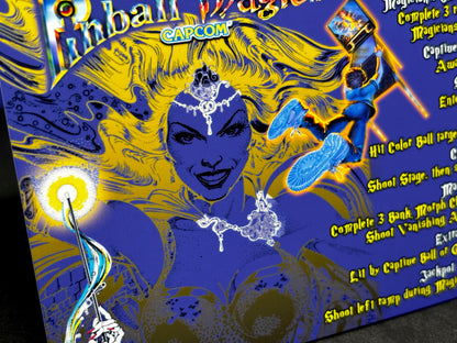 Capcom Pinball Magic 1995 Game Cards Instructions Flipper Custom Apron Printed Rules
