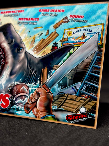 Delantal con estampado personalizado Stern JAWS 2024 Insider Card Flipper