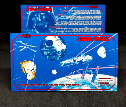 Instrucciones de las tarjetas del juego Star Wars 1992 de Data East, delantal personalizado de pinball, reglas impresas V2