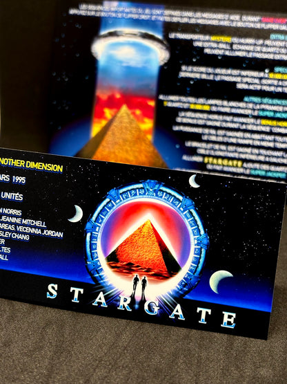 Gottlieb Stargate 1995 Game Cards Instructions Pinball Custom Apron Printed Rules V1