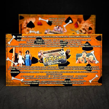 Williams The Flintstones 1994 Game Cards Instructions Pinball Custom Apron Printed Rules V1