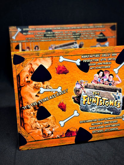 Williams The Flintstones 1994 Game Cards Instructions Pinball Custom Apron Printed Rules V1