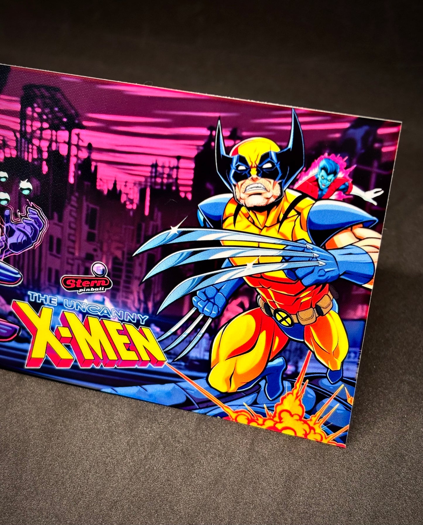 Tarjeta de pinball Stern X-Men The Uncanny 2024 Insider - Tarjeta de pinball personalizada con delantal