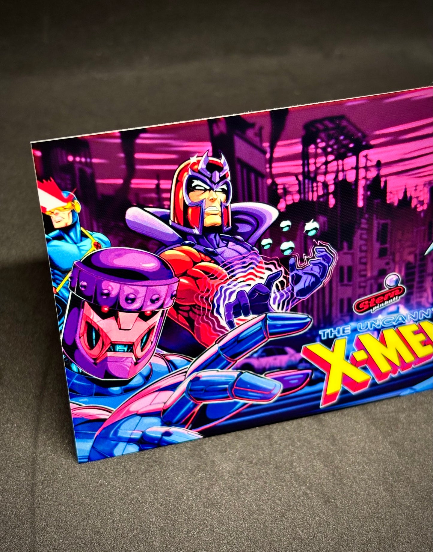Tarjeta de pinball Stern X-Men The Uncanny 2024 Insider - Tarjeta de pinball personalizada con delantal