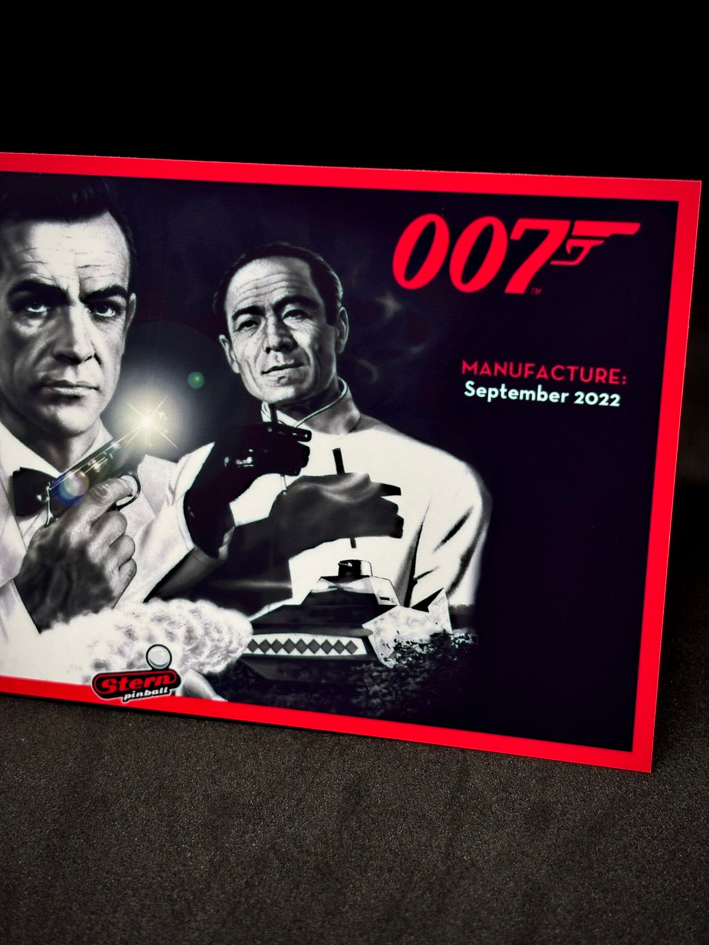 Tarjeta de pinball Stern 007 James Bond Dr. No. 2022 Insider - Tarjeta de pinball personalizada con impresión de delantal