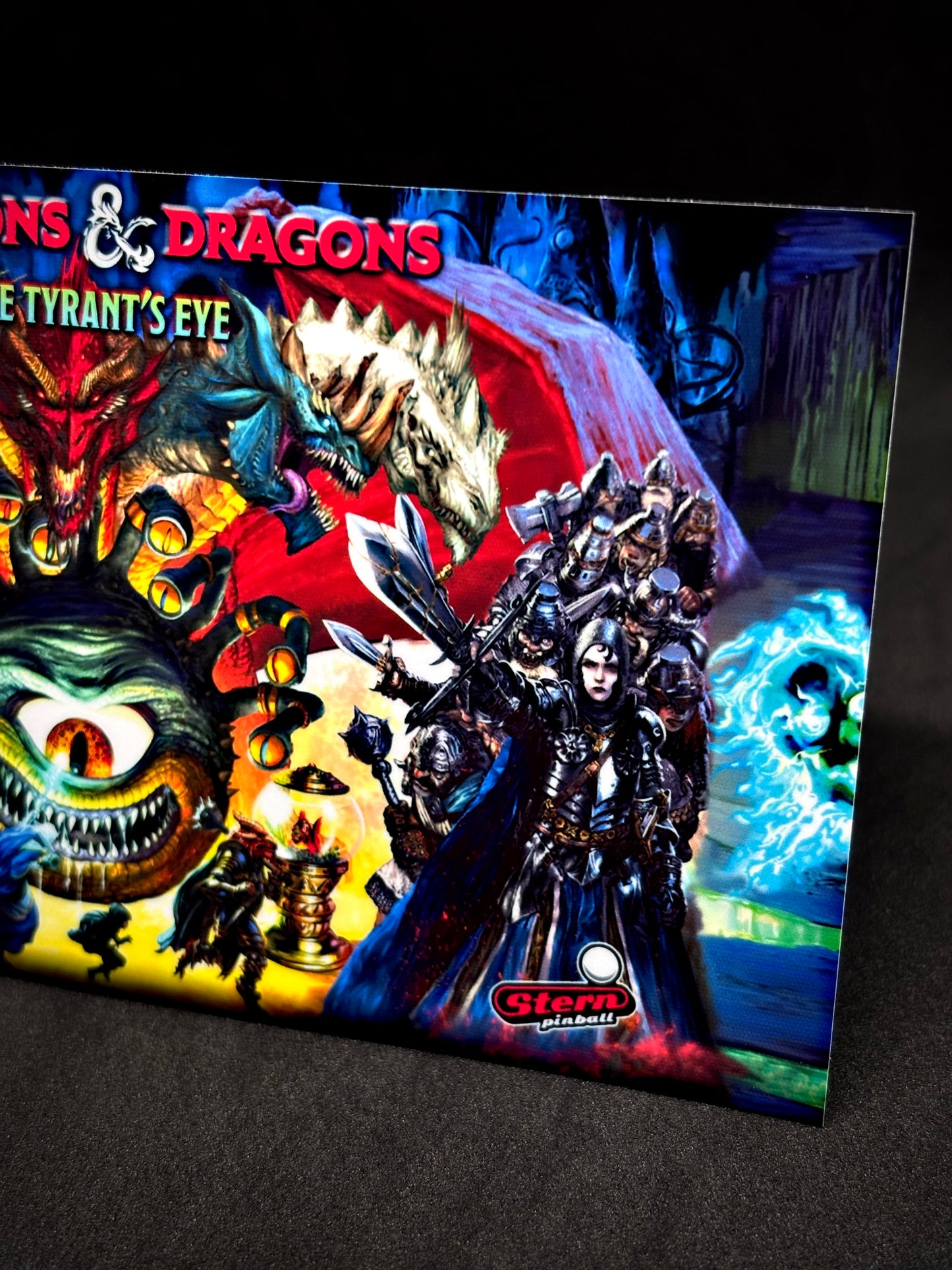 Tarjeta de pinball Stern Dungeons and Dragons 2025 Insider - Tarjeta de pinball personalizada con delantal