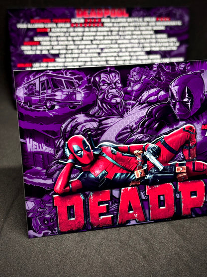 Instrucciones de las tarjetas del juego Stern Deadpool 2018 Delantal personalizado de pinball Reglas impresas