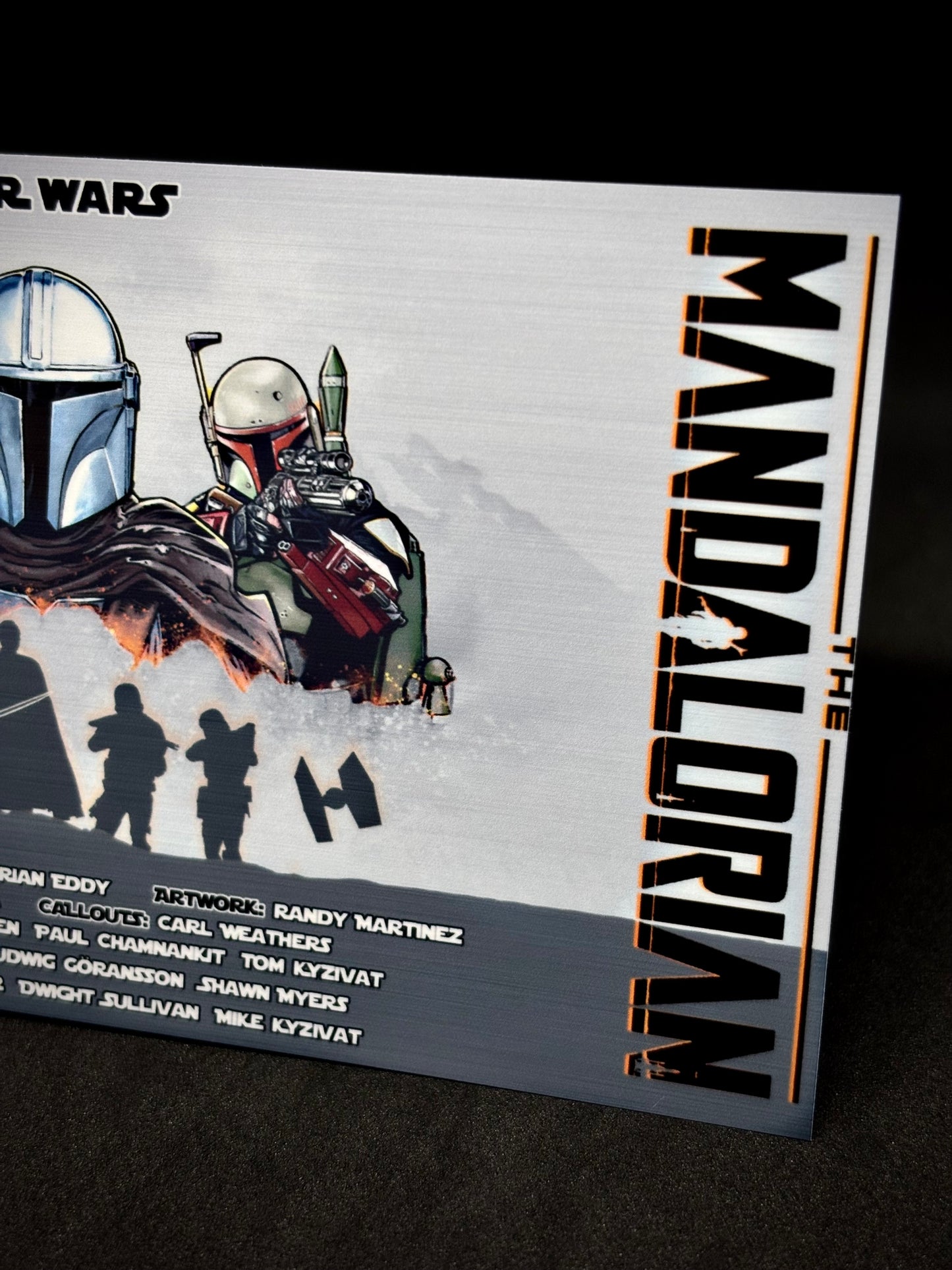 Stern Star Wars The Mandalorian 2021 Carte Solo Flipper Custom Apron imprimée V2