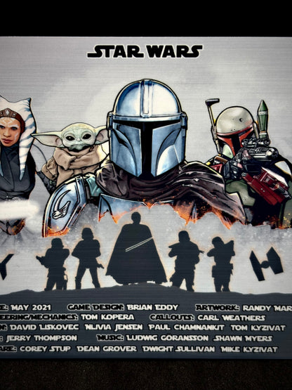 Stern Star Wars The Mandalorian 2021 Solo Card Flipper Custom Printed Apron V2