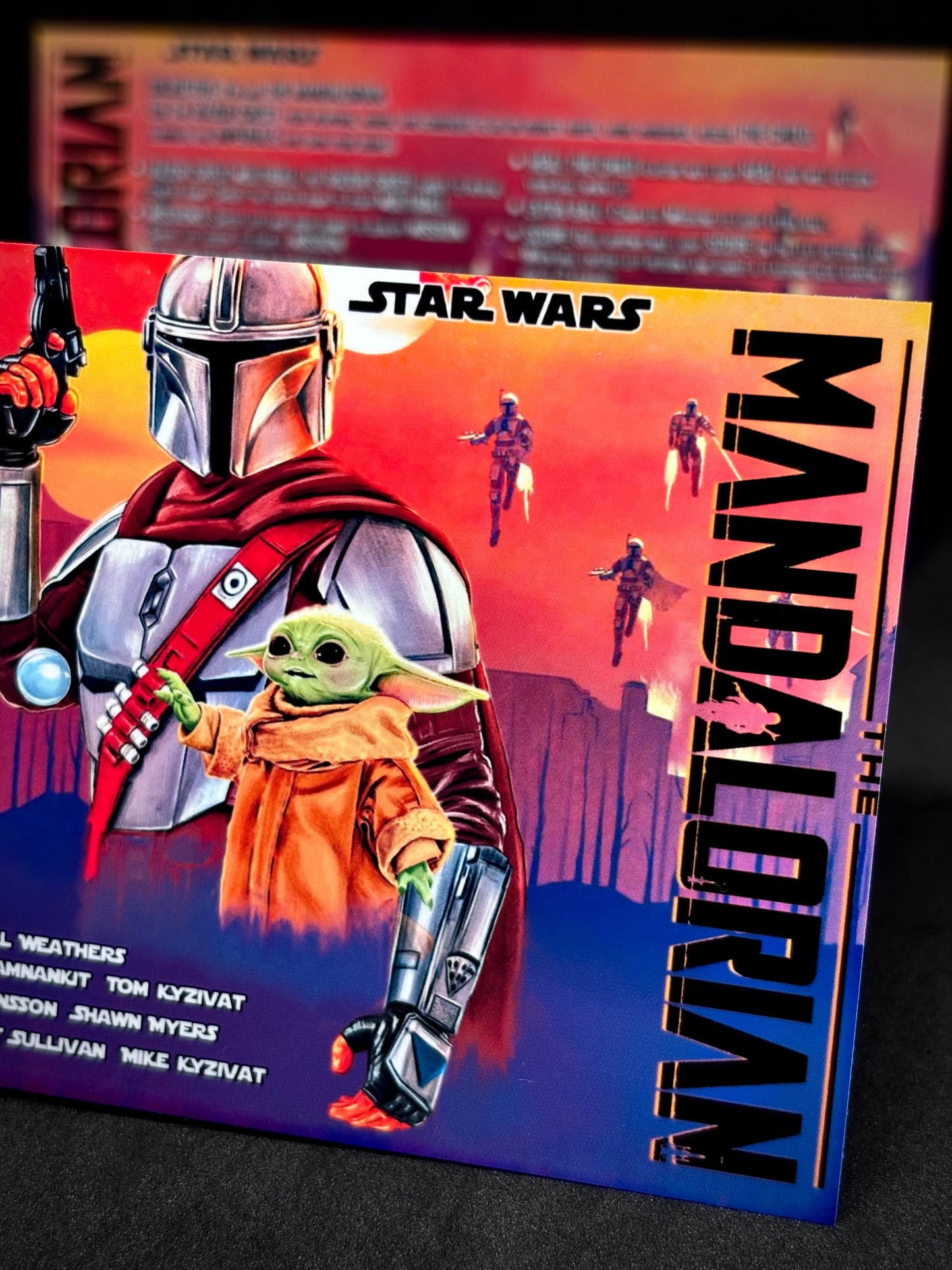 Stern Star Wars The Mandalorian 2021 Jeu Cartes Instructions Flipper Custom Apron règles imprimées V1