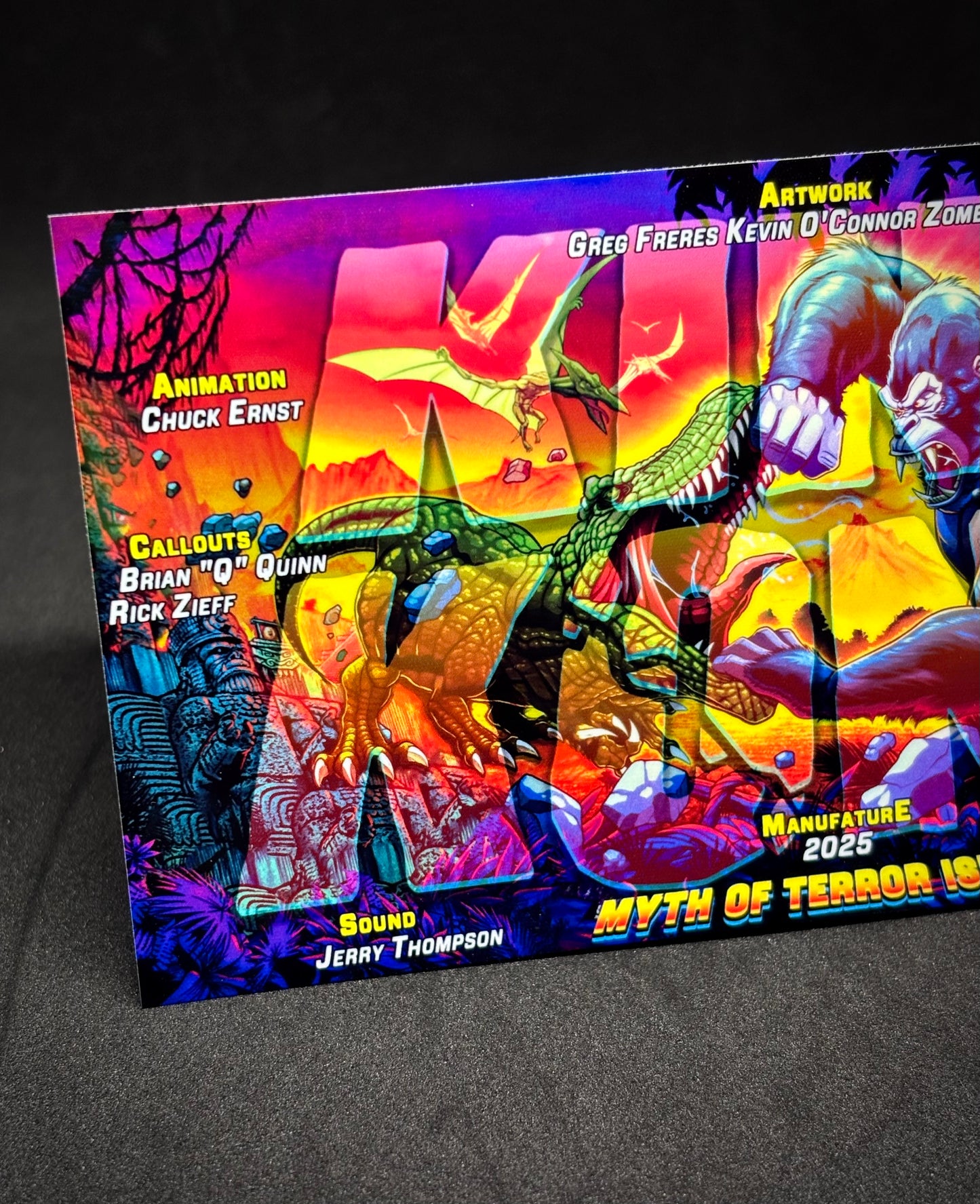 Stern King Kong 2025 Insider Flipper Custom Apron Printed Card V1