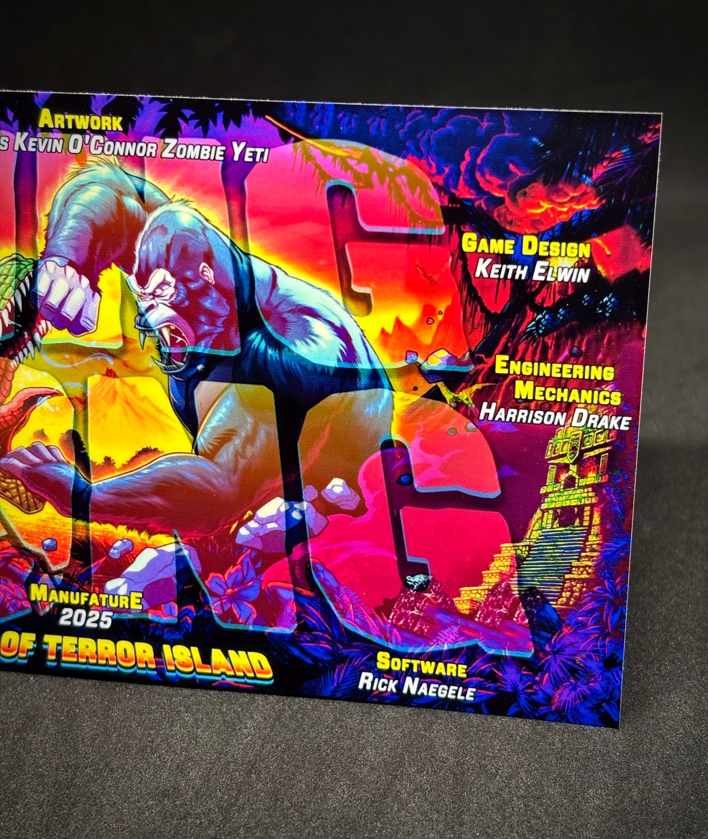 Stern King Kong 2025 Insider Flipper Custom Apron Printed Card V1