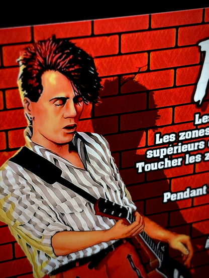 Instrucciones de las tarjetas del juego Gottlieb PUNK 1982 Delantal personalizado de pinball con reglas impresas