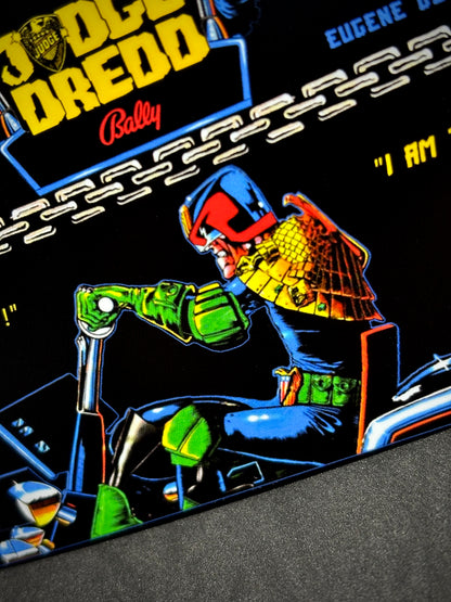 Bally JUDGE DREDD 1993 Game Cards Instructions Pinball Custom Apron Printed Rules V1