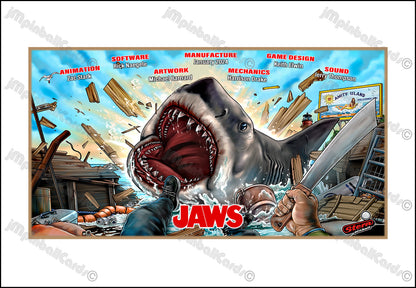 Delantal con estampado personalizado Stern JAWS 2024 Insider Card Flipper