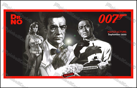 Delantal personalizado impreso V1 de Stern 007 James Bond Dr. No. 2022 Insider Card Flipper