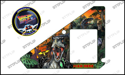 Delantal personalizado con pegatina de pinball de Stern Jurassic Park 2019 Insider