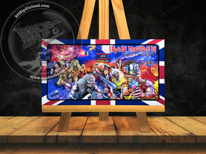 Custom apron instruction cards flipper Stern Iron Maiden 2018 PRO V1 / V2 (set of 2)