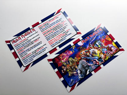 Custom apron instruction cards flipper Stern Iron Maiden 2018 PRO V1 / V2 (set of 2)